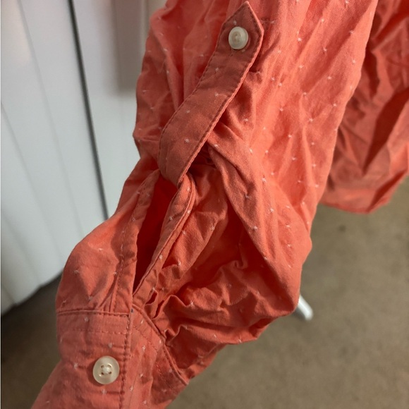 Coral Button-Up Shirt - Picture 4 of 4